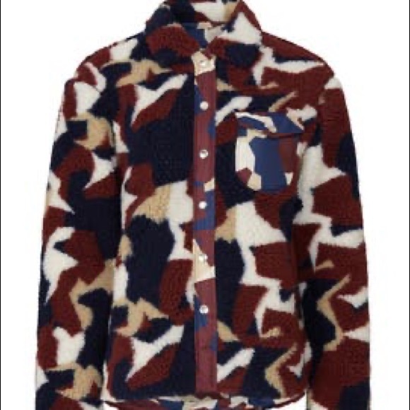 Rag Bonecamo Elliot Sherpa Shirt Jacket 